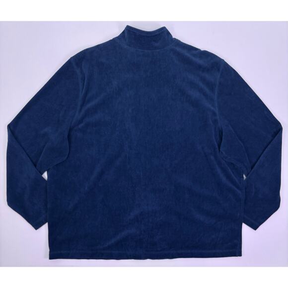 Koret Woman Blue Embroidered Corduroy Zip-Up Jacket Size 2X - Picture 6 of 9